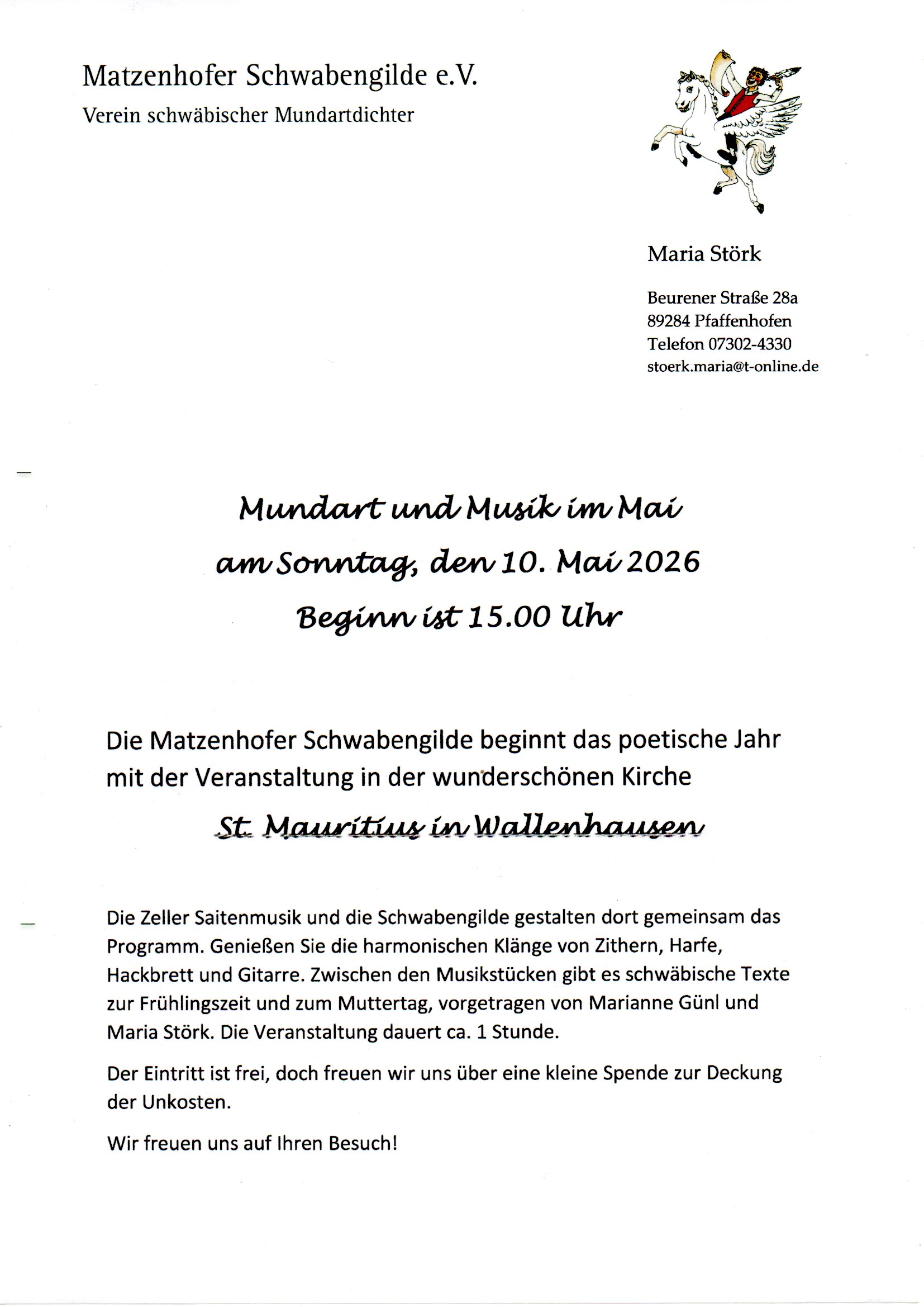 Mundart und Musik in Wallenhausen